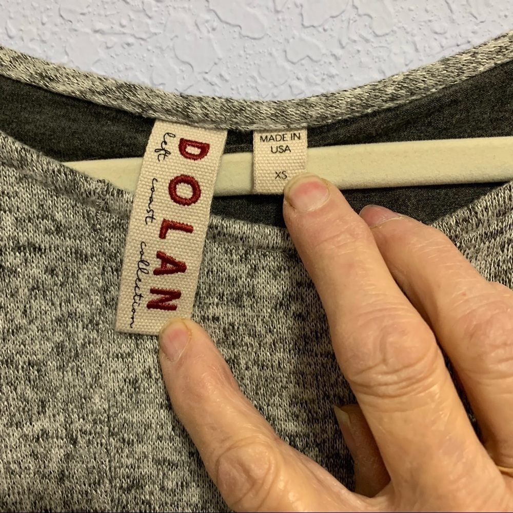 Dolan Anthropologie Left Coast Gray Pleated Dress - Picture 2 of 6